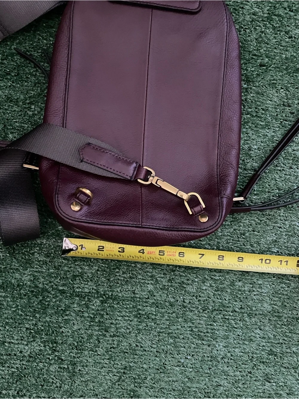 Fossil Dove Sling Pack ZB7836001 Burgundy Leather Crossbody Backpack